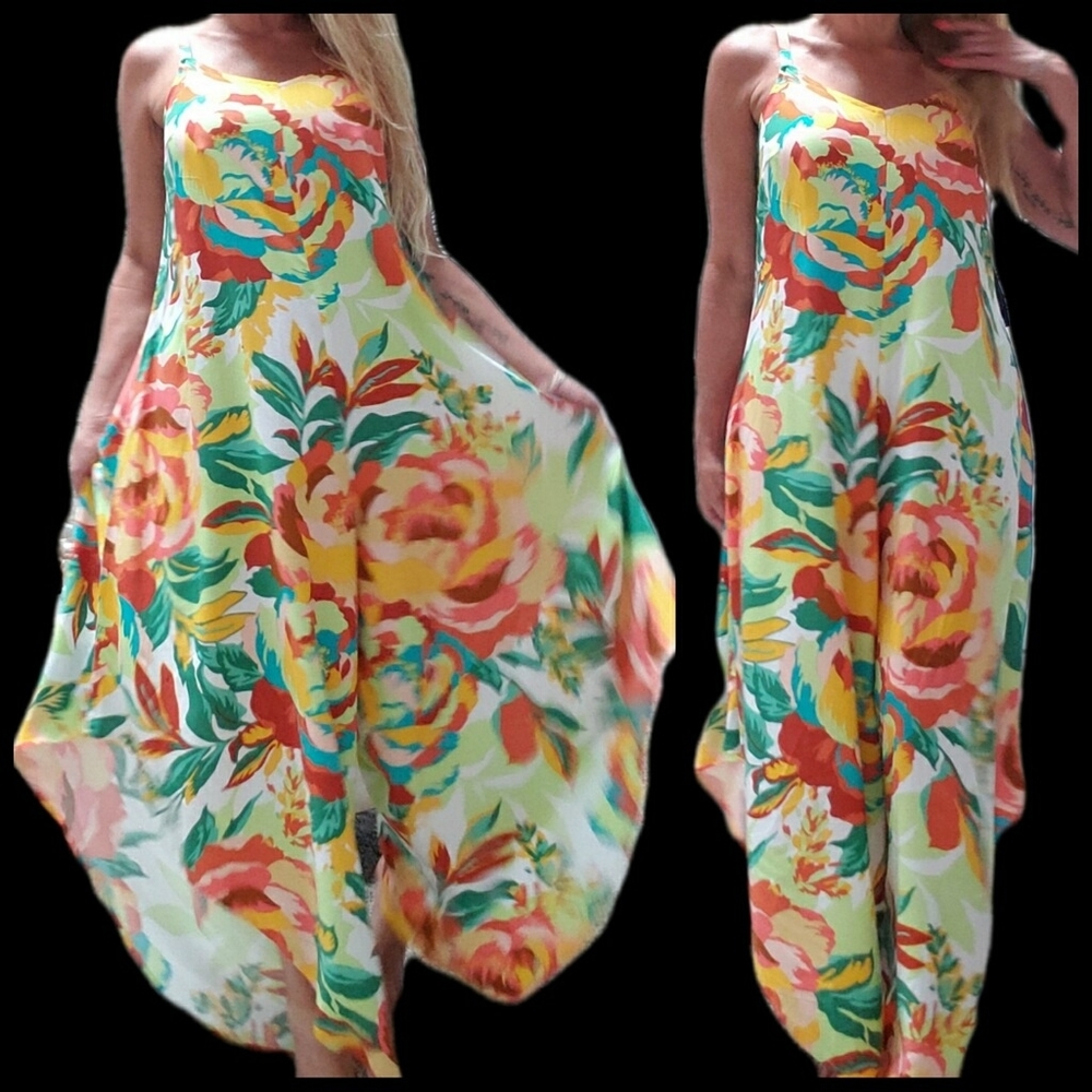 Tropical 🌴 Jumpsuit Wide Leg Hawaiian Print